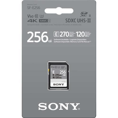 Карта памяти Sony 256GB SDXC C10 UHS-II U3 V60 R270/W120MB/s Entry