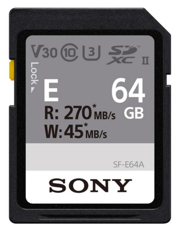 Карта пам'яті Sony SDXC 64GB C10 UHS-II U3 V30 R270/W45MB/s Entry