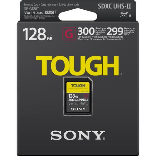 Карта памяти Sony 128GB SDXC C10 UHS-II U3 V90 R300/W299MB/s Tough