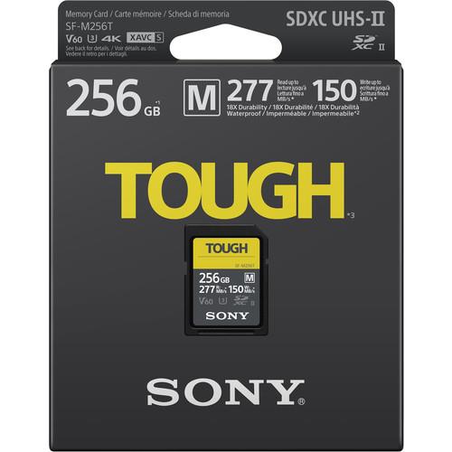 Карта памяти Sony 256GB SDXC C10 UHS-II U3 V60 R277/W150MB/s Tough