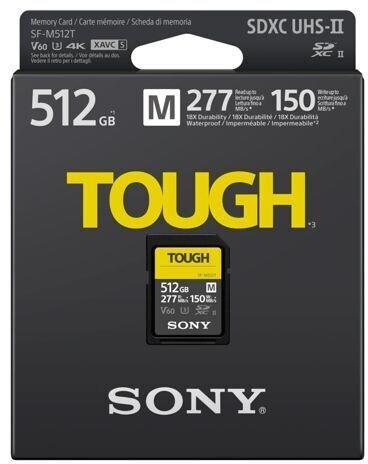Карта пам'яті Sony SDXC 512GB C10 UHS-II U3 V60 R277/W150MB/s Tough