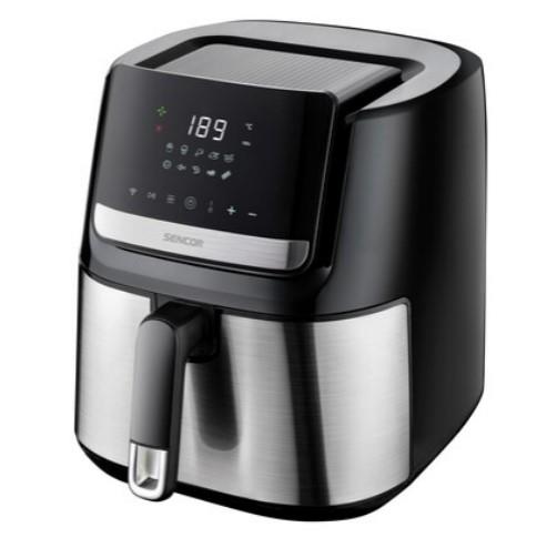 Мультипіч Sencor Vita Fryer, 1600Вт, чаша-6,5л, сенсорне керув., 10 програм, пластик, нерж. сталь-чорний