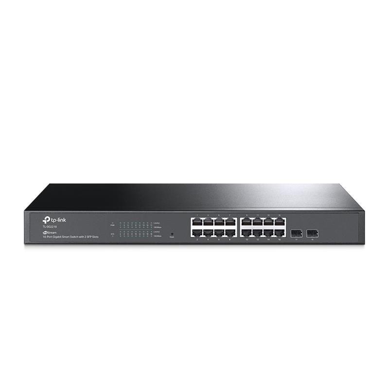 Комутатор TP-LINK TL-SG2218 16x1GE, 2xSFP, WebSmart