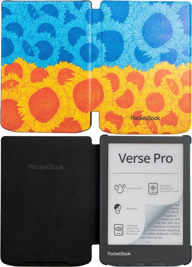 Чохол PocketBook 629_634 Shell, sunflower print
