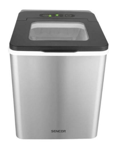 Льодогенератор побутовий Sencor SIM3400SS, 150 Вт, 12 кг/добу, об'єм 1.8л, приготування за 7 хв, 2 розміри льоду, сірий
