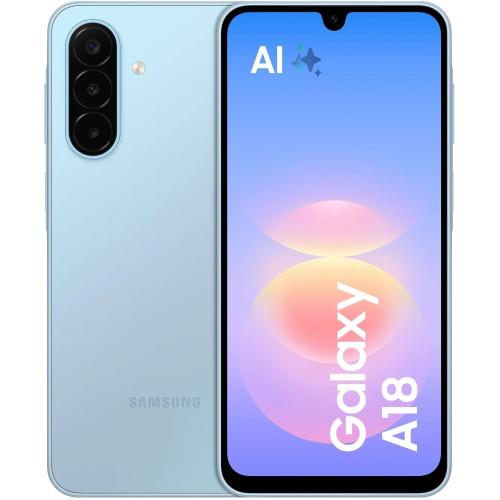 Смартфон Samsung Galaxy A18 (A185) 6.7" 4/128ГБ, 2SIM, 5000мА•год, блакитний