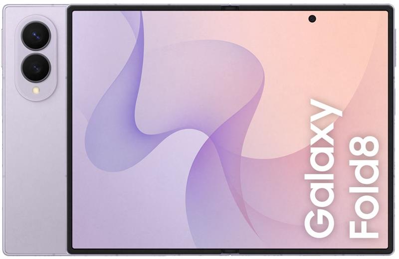 Смартфон Samsung Galaxy Fold 8 5G (F971) 7.6"/5.5" 12/256ГБ, 1SIM, 4800мА•год, лавандовий