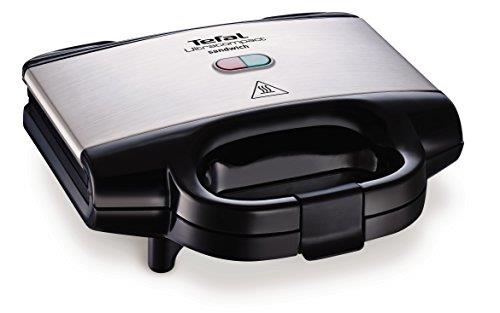 Сендвічмейкер Tefal Ultracompact 700Вт, 1 пластина-гриль, корпус-пластик, чорно-сріблястий