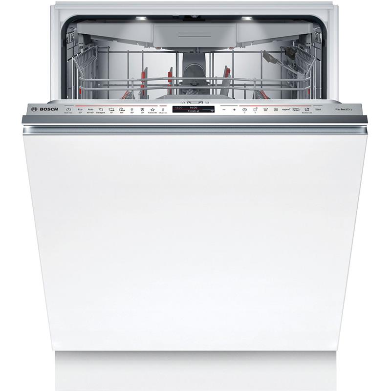 Посудомийна машина Bosch вбудована, 14компл., A, 60см, дисплей, 3й кошик, Zeolith, білий