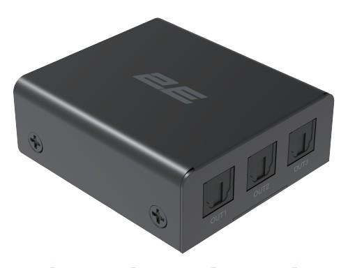 Спліттер 2E SP1X3DOA Digital Audio 1x3 Optical SPDIF Toslink