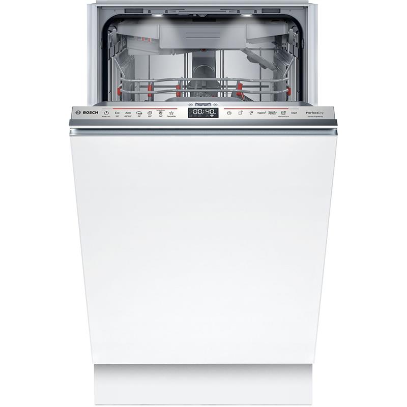 Посудомийна машина Bosch вбудована, 10компл., C, 45см, дисплей, 3й кошик, Zeolith, білий