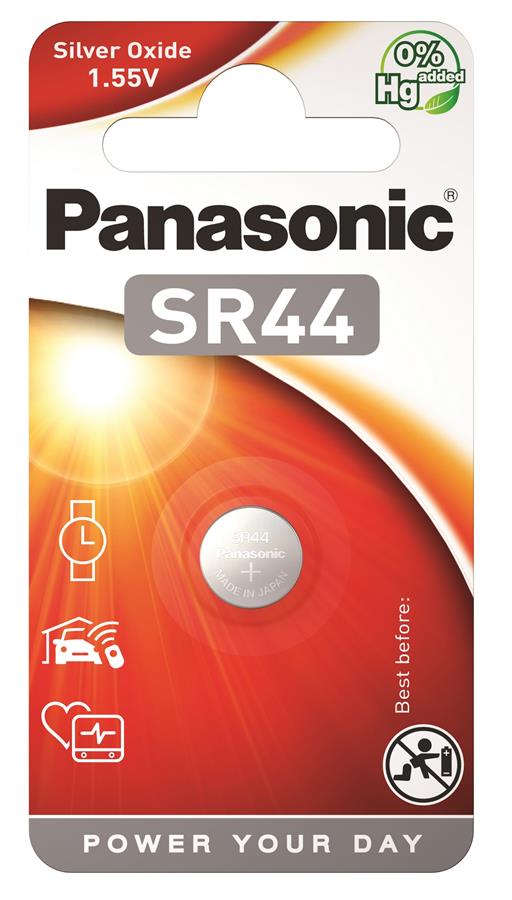 Батарейка Panasonic серебряно-цинковая SR44(357, V357, D357) блистер, 1 шт.