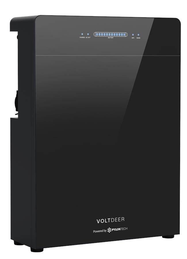 Система резервного живлення Voltdeer by Pylontech SR5000, 2400 Вт, 5120 Вт·год, 2хMPPT