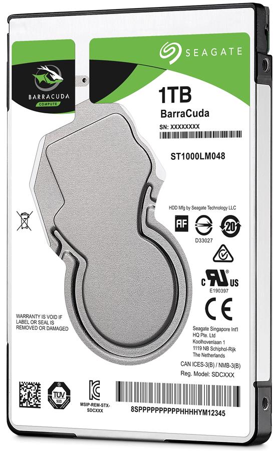 Жесткий диск Seagate 2.5" SATA 3.0 1TB 5400 128MB BarraСuda