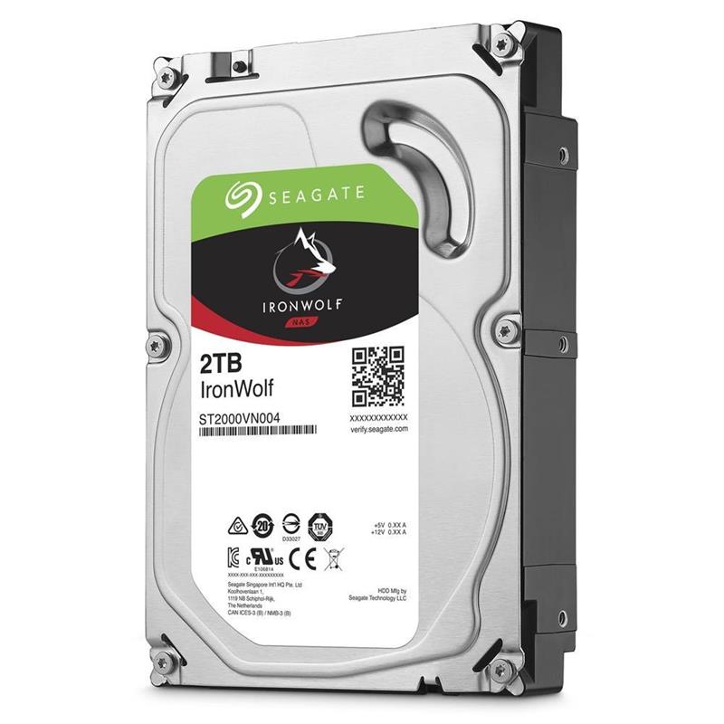 Жесткий диск Seagate 3.5" SATA 3.0 2TB 5900 64MB IronWolf