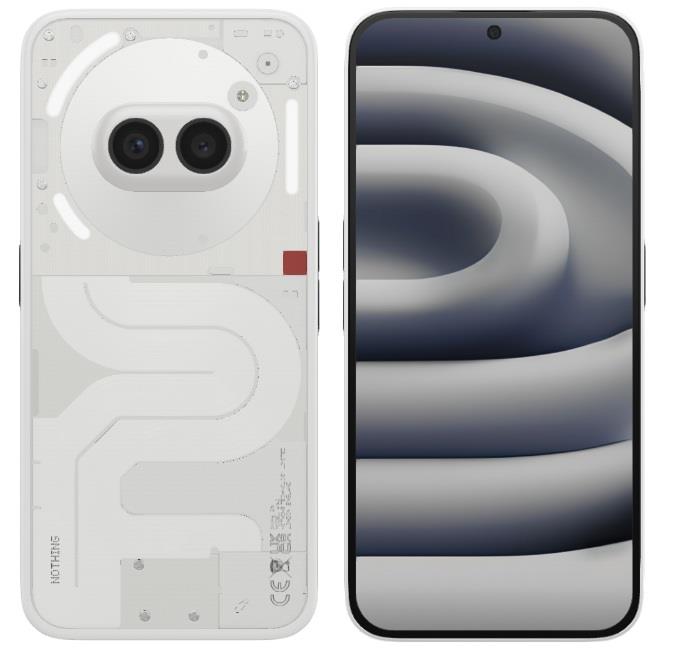Смартфон Nothing Phone (2a) 6.7" 12/256ГБ, 2SIM, 5000мА•год, білий