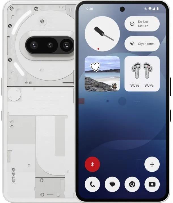 Смартфон Nothing Phone (3a) 5G 6.77" 8/128ГБ, 2SIM, 5000мА•год, білий