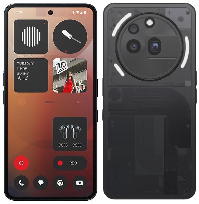 Смартфон Nothing Phone (3a) Pro 5G 6.77" 12/256ГБ, 2SIM, 5000мА•год, чорний