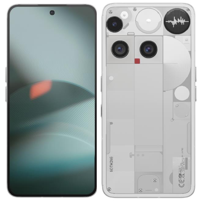 Смартфон Nothing Phone (3) 5G 6.67" 12/256ГБ, 2SIM, 5150мА•год, білий