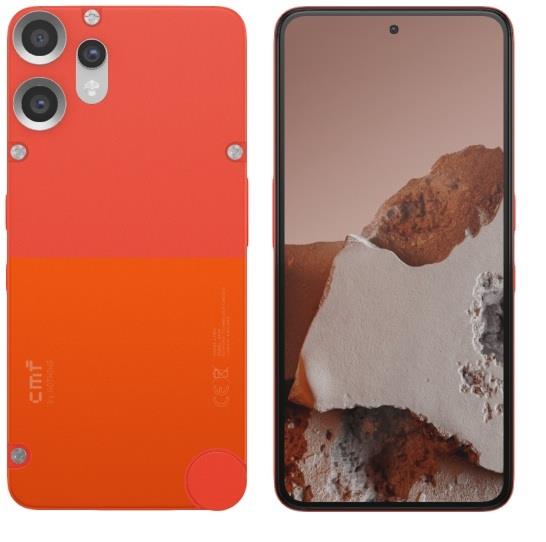 Смартфон CMF by Nothing Phone 2 Pro 5G 6.77" 8/128ГБ, 2SIM, 5000мА•год, помаранчевий