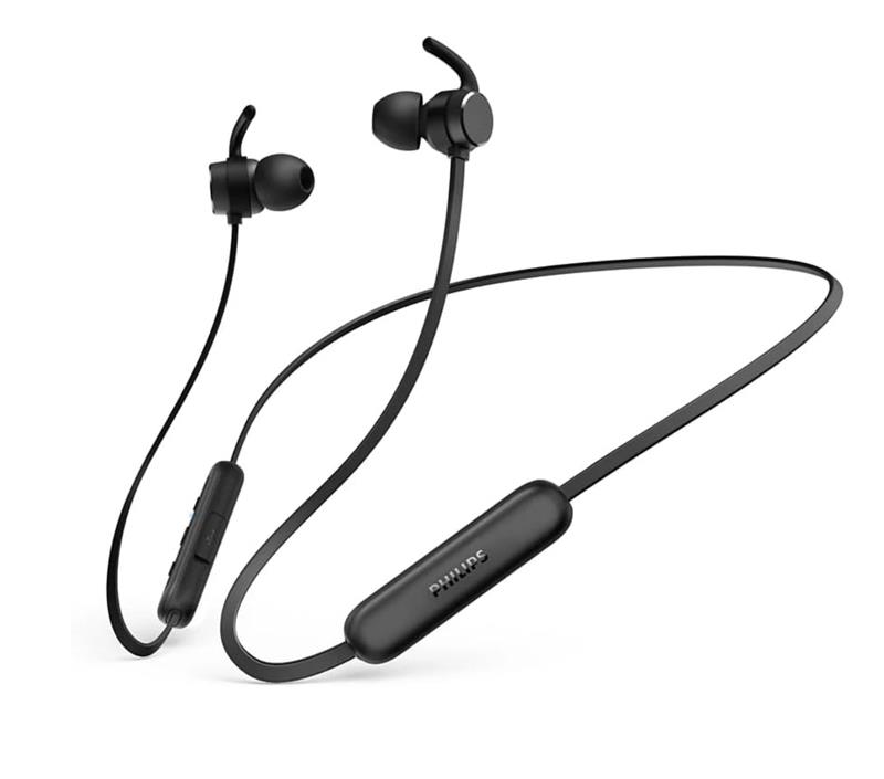 Навушники In-ear Philips TAE1205 BT 5.3, IPX5, SBC, Wireless, Mic, Чорний