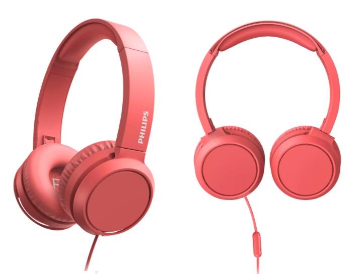 Наушники Philips TAH4105 On-ear Mic Red