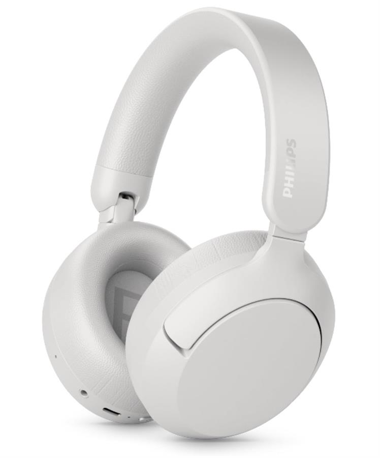 Навушники Over-ear Philips TAH6000 BT 6.0, ANC, Dynamic Bass, Wireless, Mic, Білий