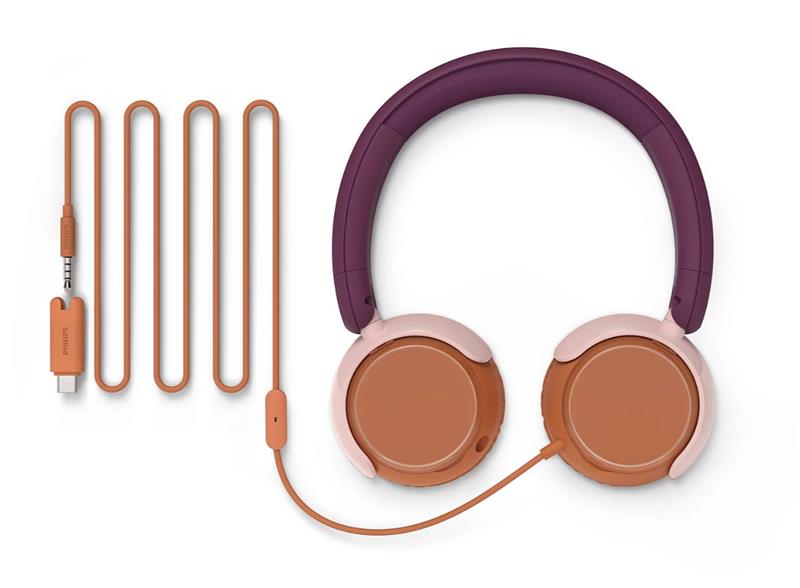 Навушники Kids' On-ear Philips TAK2000 3.5 mini-jack + Type-C, Mic, Фіолетовий
