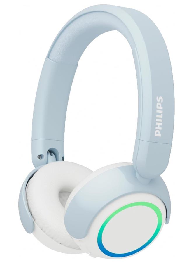 Навушники Kids' On-ear Philips TAK4200 BT 5.4, LED lights, Mic, Блакитний