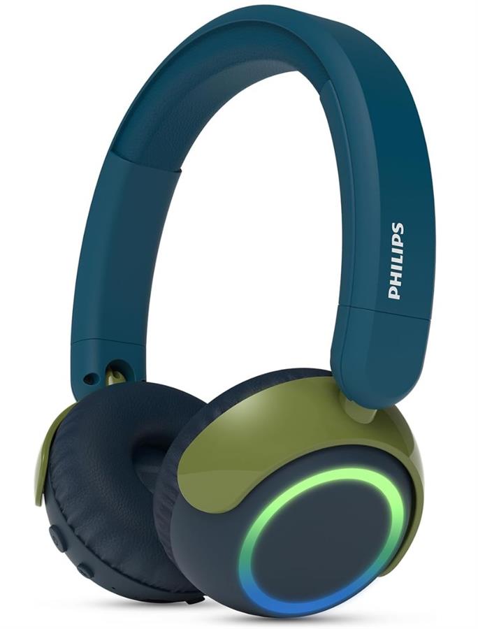Навушники Kids' On-ear Philips TAK4200 BT 5.4, LED lights, Mic, Синій