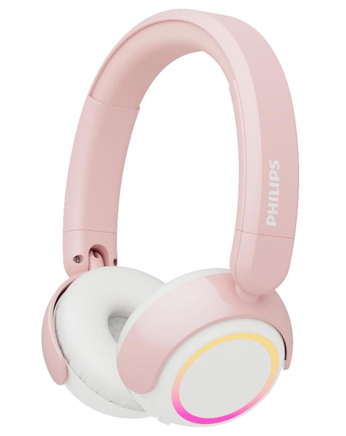Навушники Kids' On-ear Philips TAK4200 BT 5.4, LED lights, Mic, Рожевий