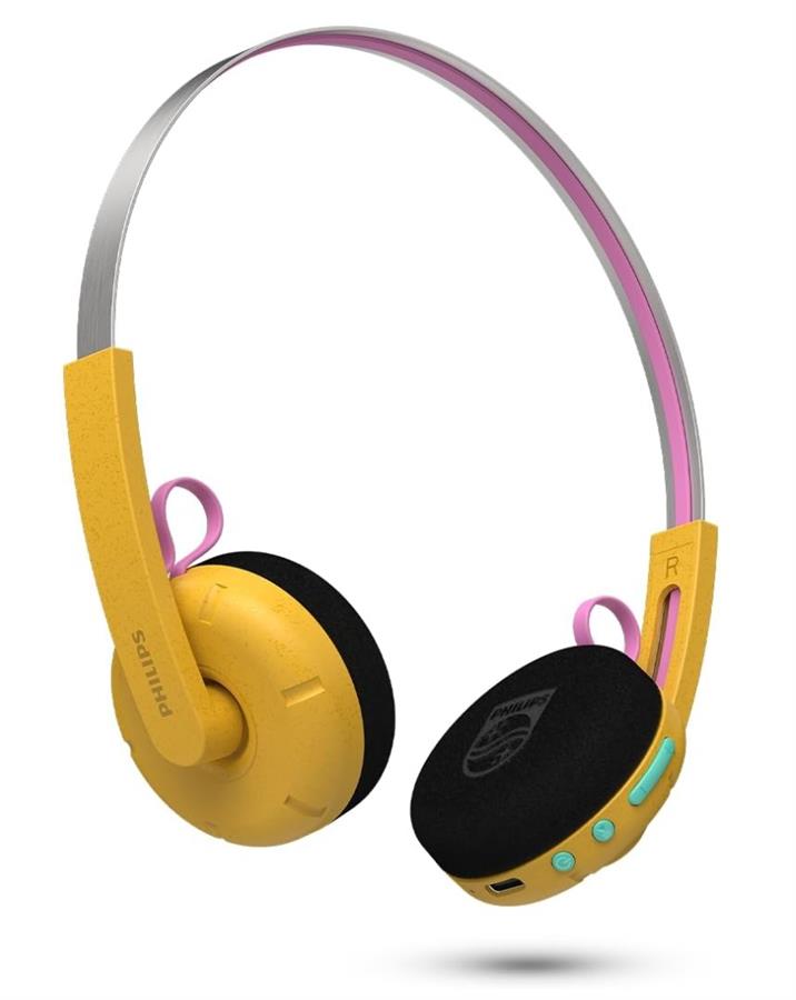 Навушники On-ear Philips TAMS1 Retro BT 6.0, SBC, Mic, Жовтий