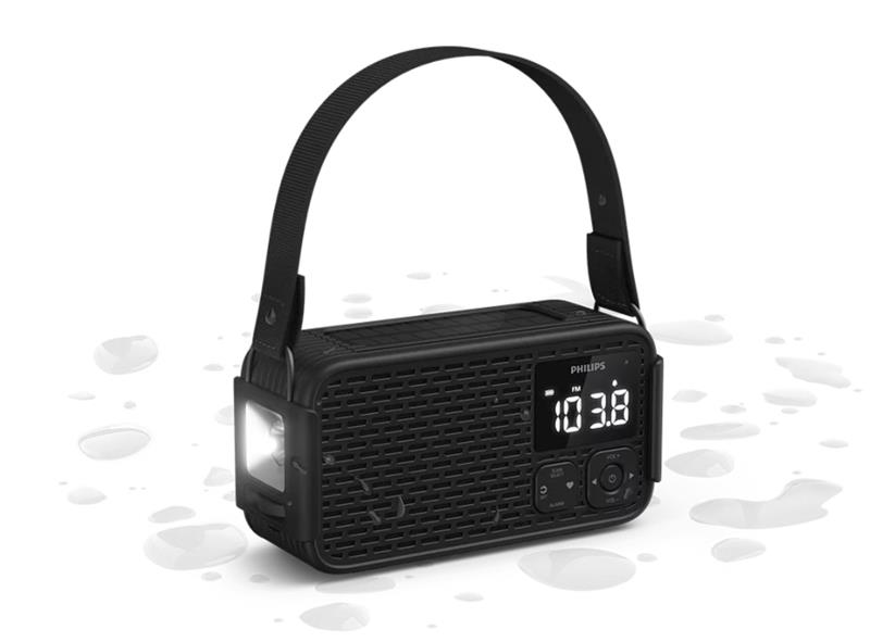 Портативне радіо Philips TAR3500 3W, FM, IP55, Solar Power, LED Light, Kinetic & Li-ion battery