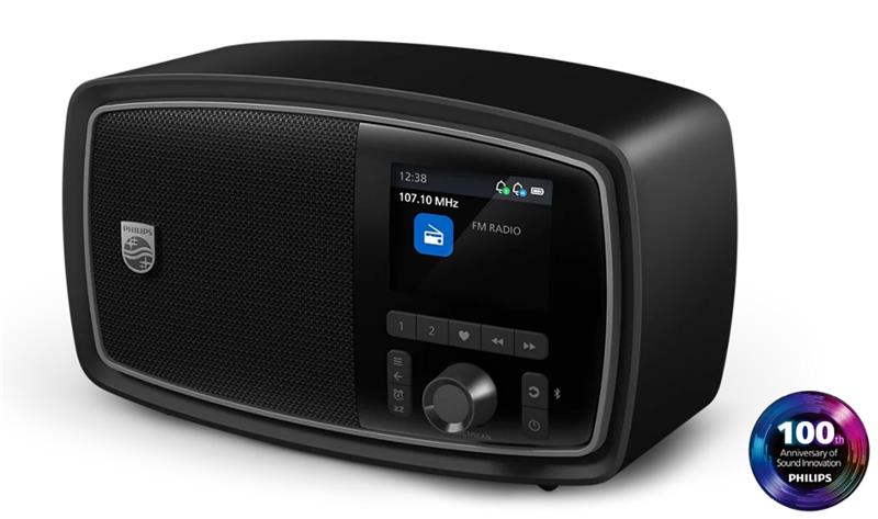Портативне радіо Philips TAV2000 Retro 5W, BT 5.4, FM, TFT, Li-ion battery