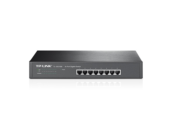 Комутатор TP-LINK TL-SG1008 8xGE, Некерований