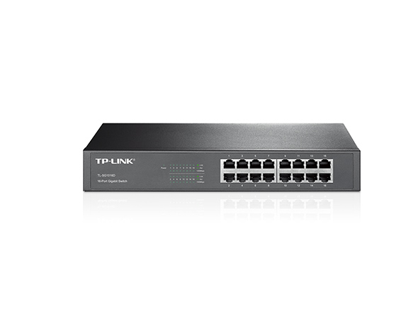 Комутатор TP-LINK TL-SG1016D 16xGE, Некерований