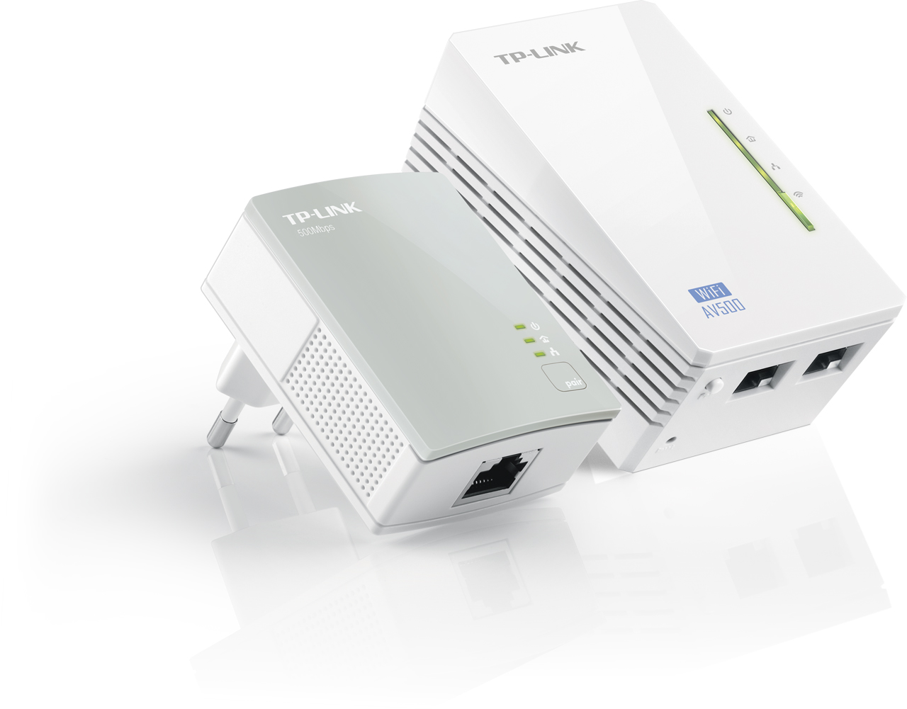 Комплект Адаптерiв Powerline TP-LINK TL-WPA4220KIT AV600, N300, (TL-WPA4220 1шт, TL-PA4010 1шт)