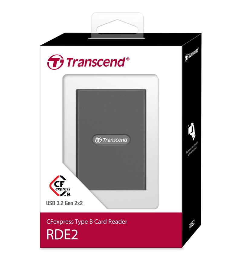 Кардрідер Transcend USB 3.2 Type-C > CFexpress Type B Сірий