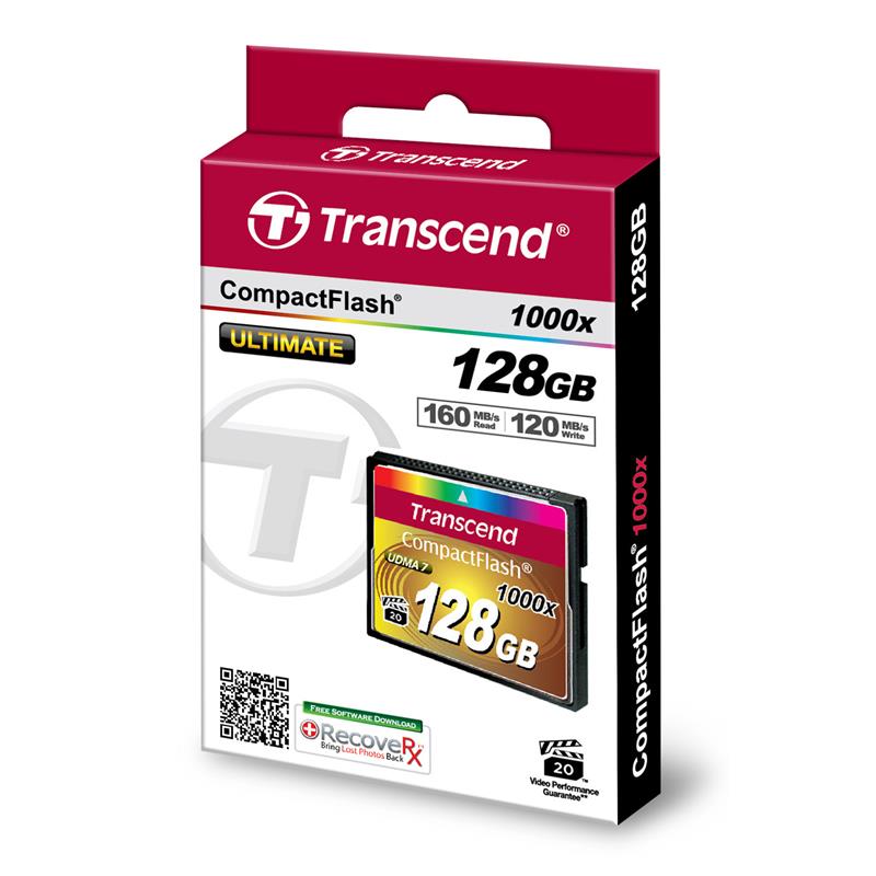 Карта пам'яті Transcend CF 128GB 1000X