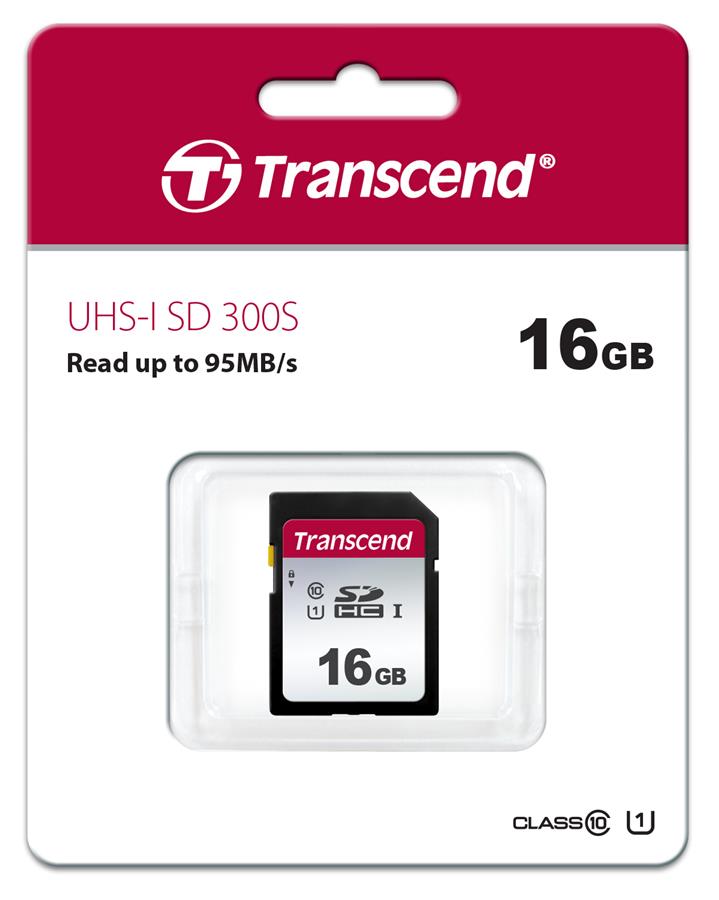 Карта пам'яті Transcend SD 16GB C10 UHS-I R95/W10MB/s