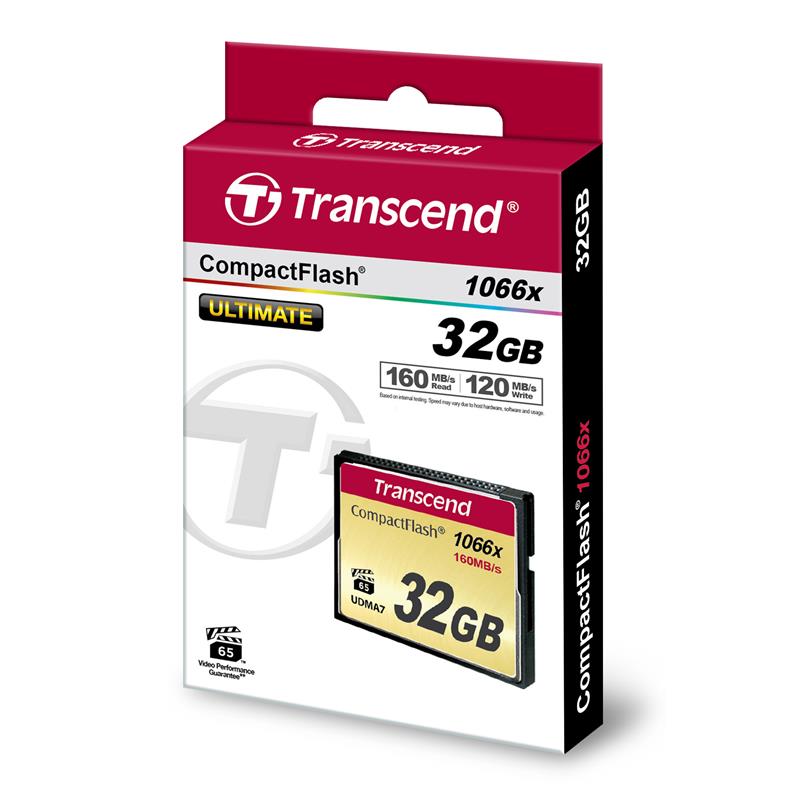 Карта пам'яті Transcend CF 32GB 1066X