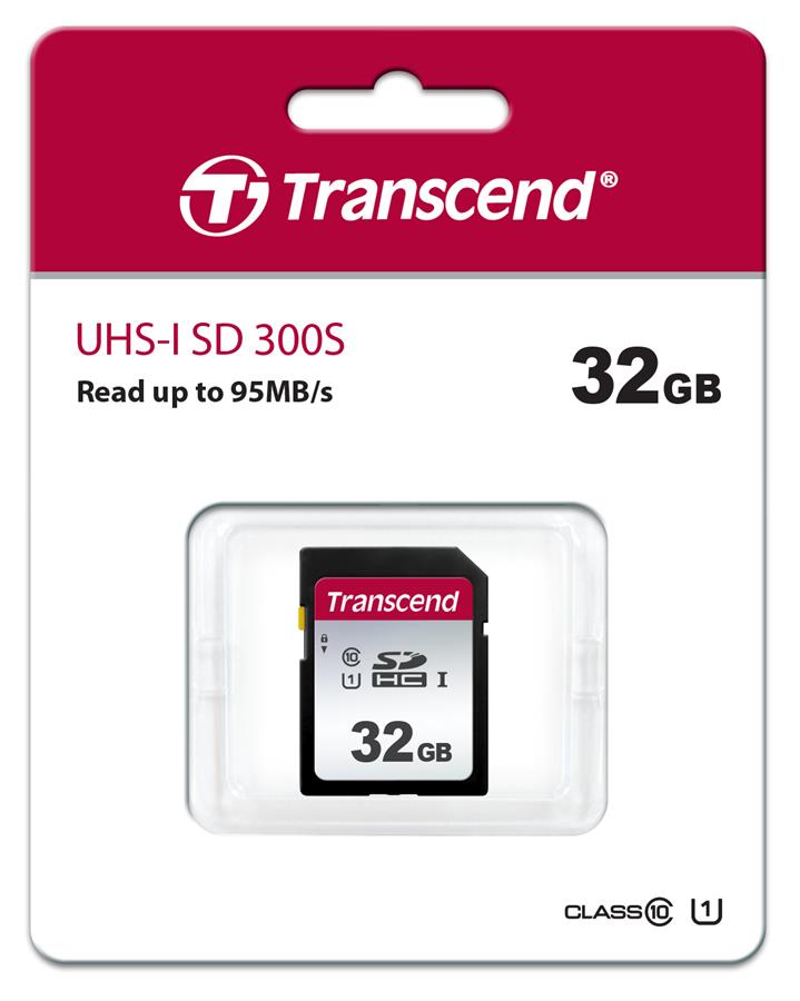 Карта пам'яті Transcend SD 32GB C10 UHS-I R100/W20MB/s