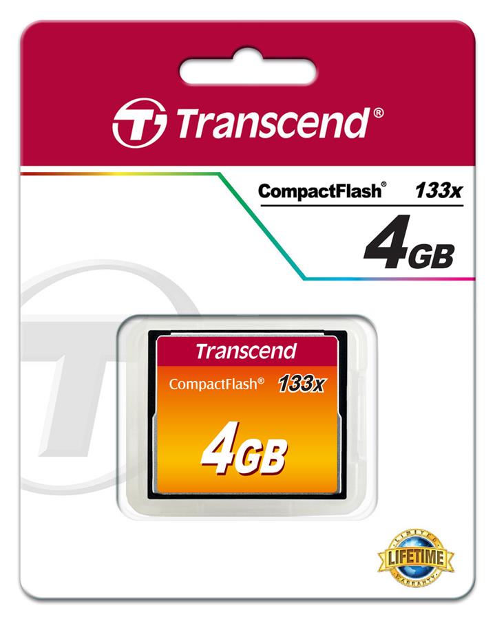 Карта пам'яті Transcend CF 4GB 133X