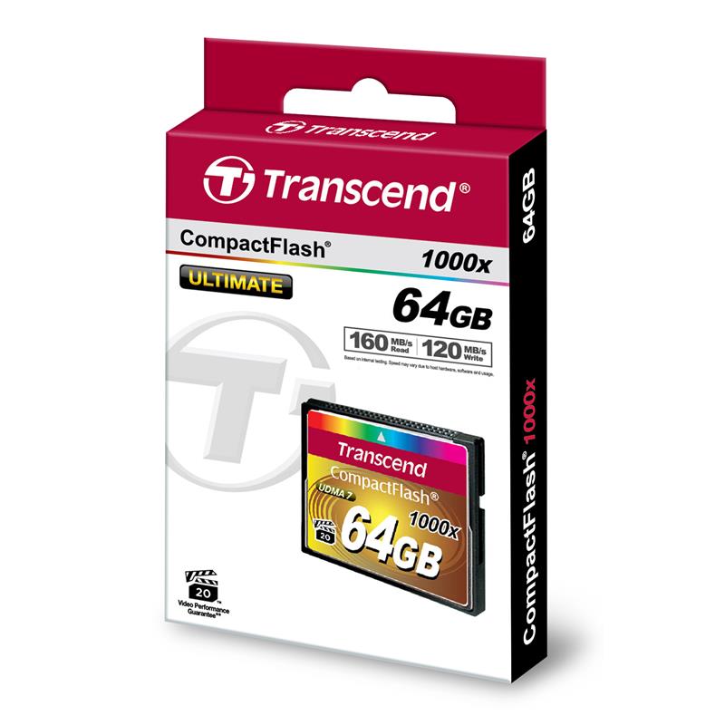 Карта пам'яті Transcend CF 64GB 1000X