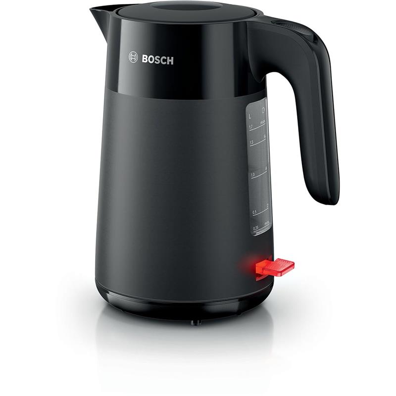 Електрочайник Bosch 1.7л, пластик, чорний