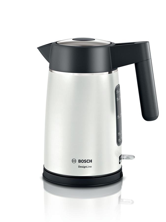 Електрочайник Bosch, 1.7л, метал, білий