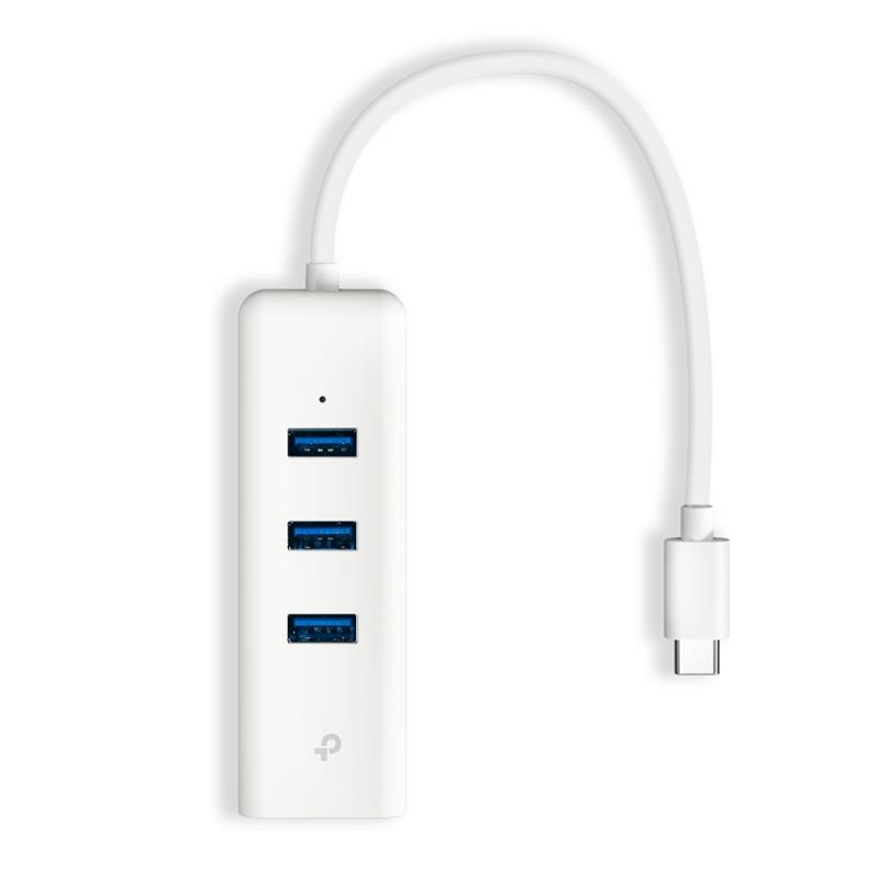 Мережевий адаптер TP-LINK UE330С 1xGE, 3xUSB3.0, USB-С