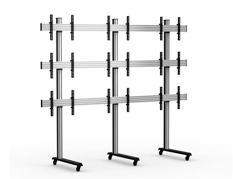Стійка мобільна KSL VSP6433W відеостіна 3x3
