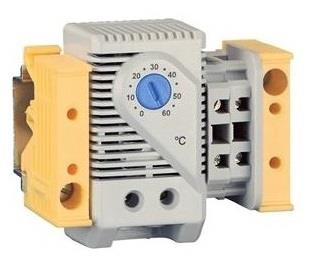 Термостат ZPAS 220V, AC, 6А, замикаючий, на DIN рейці, для вентилятора