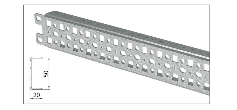 Монтажна штанга ZPAS 19" для шаф системи SZE2
